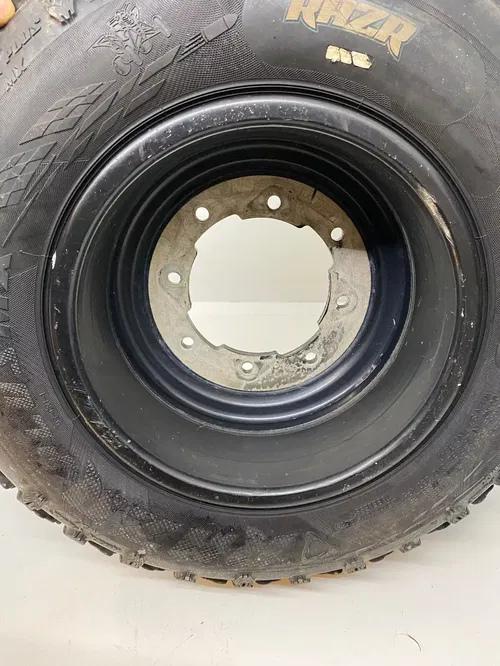 10X5 10" 4/144 4/156 HONDA YAMAHA GOLDSPEED WHEELS RAZR FRONT TIRES TIRE WHEEL