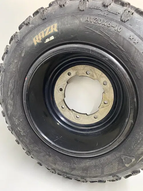 10X5 10" 4/144 4/156 HONDA YAMAHA GOLDSPEED WHEELS RAZR FRONT TIRES TIRE WHEEL