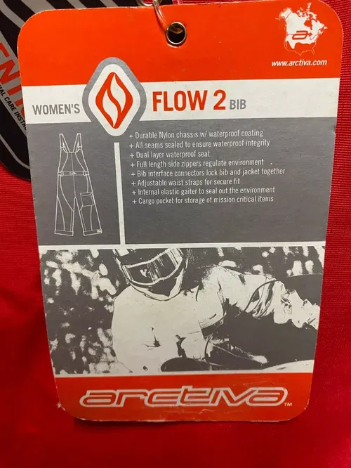 Arctiva Flow Snowmobile Women's Insulated Bib Pants XX-LARGE XXL Women's Ladies
