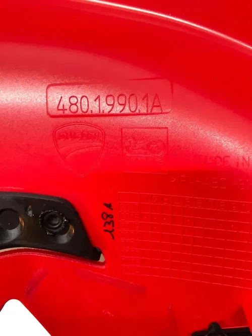 OEM 18-21 Ducati Panigale V4 Right Mid Upper Side Fairing Cowl Plastic 48019901A