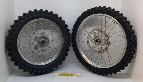 OEM 2024 GASGAS 300 EX FRONT REAR WHEELS SILVER RIM KTM 125-450 SX SXF XCF FC FX