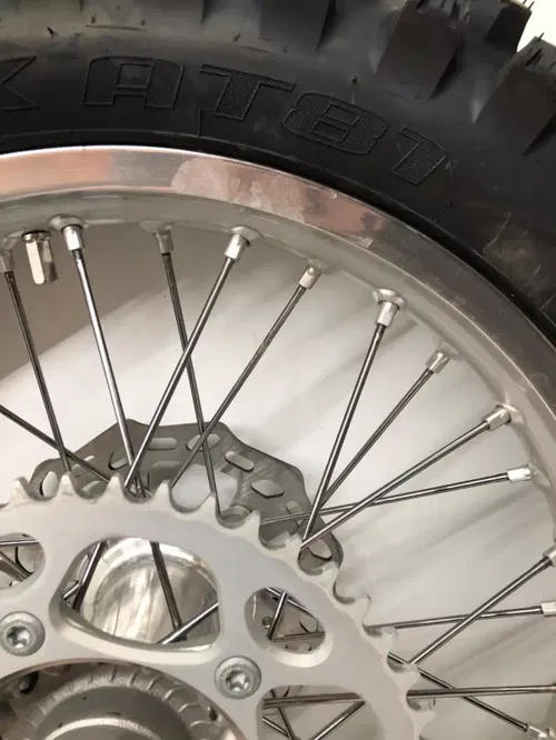 OEM 2024 GASGAS 300 EX FRONT REAR WHEELS SILVER RIM KTM 125-450 SX SXF XCF FC FX