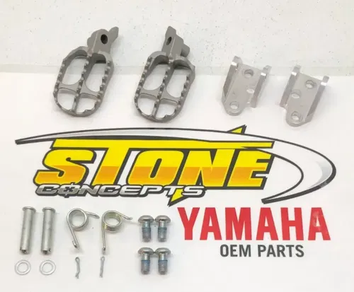 New OEM Yamaha 2023 2024 YZ450F Foot Pegs Rest Mounts Brackets Bolts 2024 YZ250F