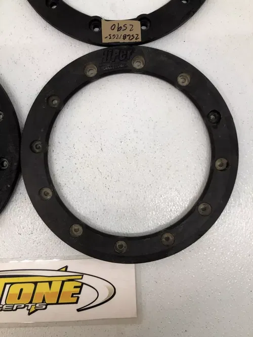 (4) 10" HIPER CARBON FIBER FRONT WHEEL BEADLOCK RINGS CF1 TECH3 RING SET TRX YFZ