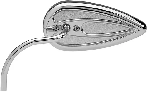 Arlen Ness Teardrop Mirror W/ Steel Stem Motorcycle Mirrors Left M-1011 CHROME