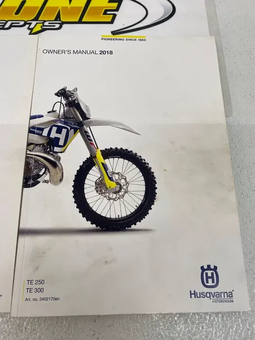 Husqvarna 2018 Owners Manual Book TE 250 300 OEM NOTEBOOK DOCUMENT FOLDER PEN