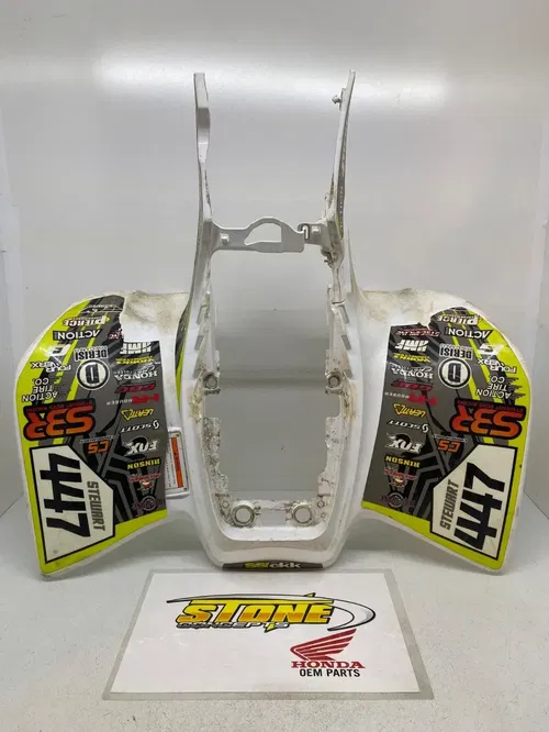 HONDA 450R TRX450R TRX 450ER TRX450ER REAR OEM FENDERS PLASTIC WHITE BACK FENDER