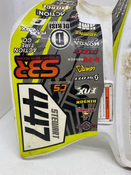 HONDA 450R TRX450R TRX 450ER TRX450ER REAR OEM FENDERS PLASTIC WHITE BACK FENDER