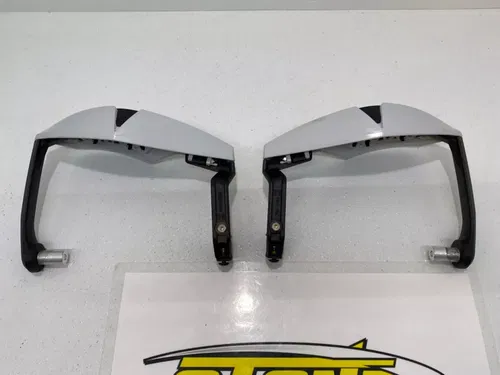 Can-Am ATV White Hand Guard Wind Deflector Kit w/ Mount Outlander Renegade XXC