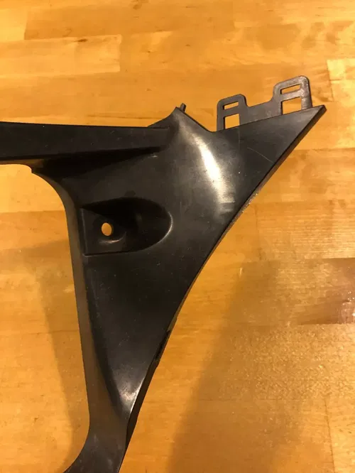 2008-2019 SUZUKI BUSA GSXR1300R OEM FRONT LOWER INNER EXHAUST V FAIRING COWL
