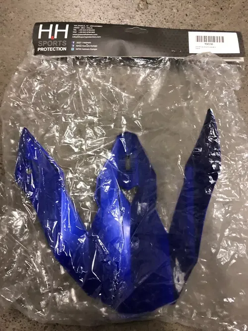 JUST1 J32 REPLACEMENT HELMET PEAK VISOR RAPTOR BLUE SMALL MX DIRT BIKE