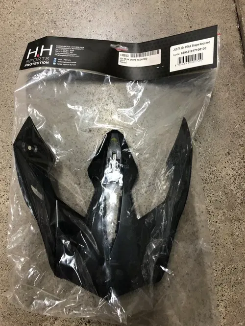 JUST1 J34 REPLACEMENT HELMET PEAK VISOR SHAPE NEON RED DIRT BIKE MOTORCYCLE