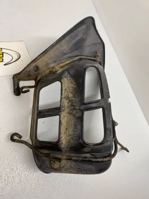 HONDA TRX 450R TRX450R STOCK OEM LEFT HEEL GUARD PLASTIC W METAL FRAME 2006-2014