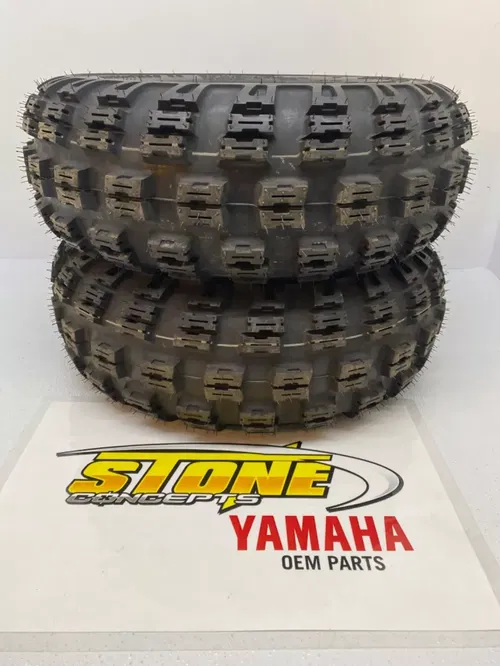 NEW FRONT OEM MAXXIS TIRES YFZ450R BANSHEE BLASTER RAPTOR 21X7X10 YAMAHA HONDA