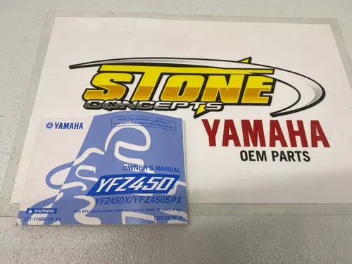 Yamaha OEM Owner's manual YFZ450X/YFZ450SPX # LIT-11626-21-11