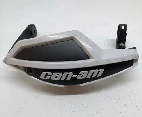 Can-Am ATV White Hand Guard Wind Deflector Kit w/ Mount Outlander Renegade XXC
