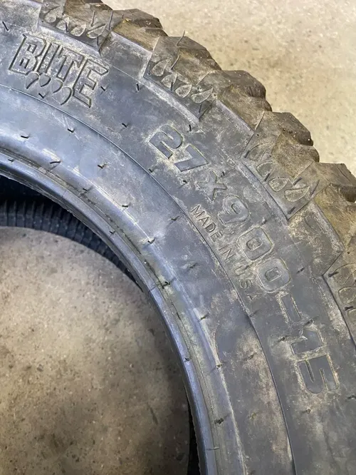 HOOSIER BITE UTV RACE TIRE 27X9X15 POLARIS RZR MAVERICK X3 YAMAHA YXZ1000
