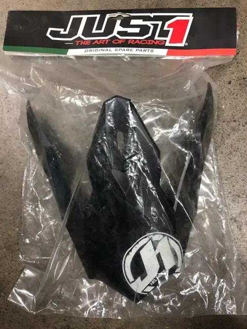 JUST1 J32 REPLACEMENT HELMET PEAK VISOR MATT BLACK MX MOTORCYCLE DIRT BIKE