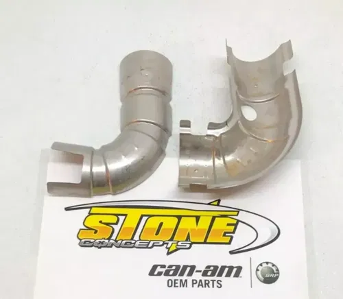 CAN-AM MAVERICK MAX TURBO X3 R RR EXHAUST HEADER HEAD PIPE HEAT SHIELD SHIELDS