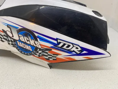 YFZ450R YAMAHA PLASTIC GAS FUEL TANK COVER 2014+ YFZ 450R BLACK 1TD SIDE PANELS