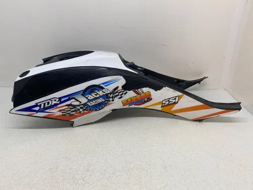 YFZ450R YAMAHA PLASTIC GAS FUEL TANK COVER 2014+ YFZ 450R BLACK 1TD SIDE PANELS