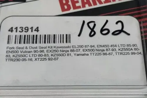 MSR FORK SEAL & DUST KIT 413914 KAWASAKI VULCAN NINJA YAMAHA TT225 TTR225 XT225