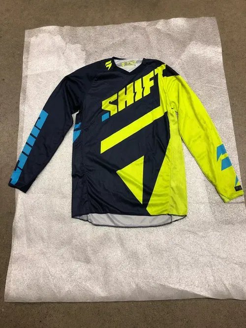 SHIFT RACING JERSEY LABEL 3LACK BLACK SIZE SMALL S SM LTR450 LTZ400 TRX450R