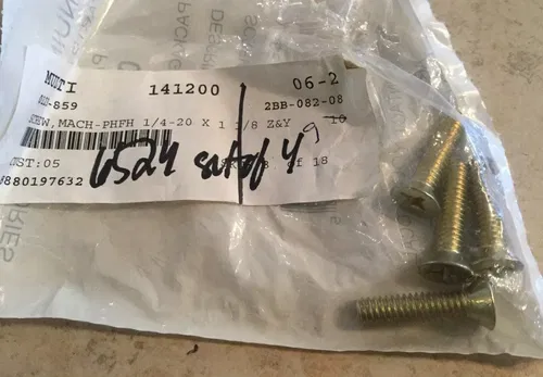 ARCTIC CAT OEM 1/4-20 x 1-1/8 Machine SCREWS Firecat Sno Pro ZR 3000 SET OF 4