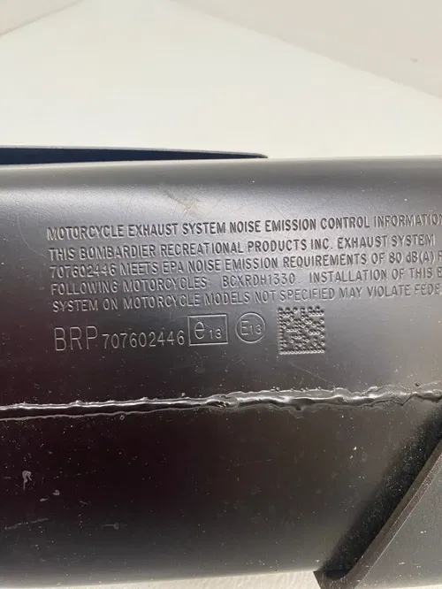 2021 2022 2023 2024 2025 BRP CAN-AM ROADSTER EXHAUST MUFFLER PIPE 219800442 OEM