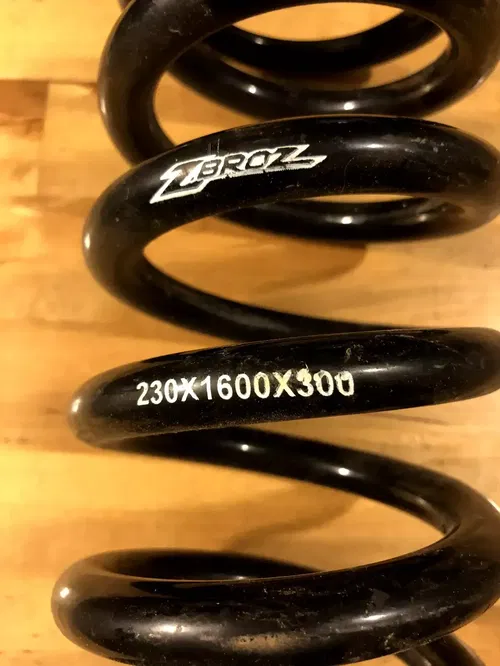 ZBROZ SHOCK SPRING 16" L 3" ID 300 LBS POLARIS RZR YXZ X3 1000 MAVERICK YAMAHA