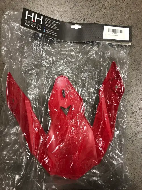 JUST1 J32 REPLACEMENT HELMET PEAK VISOR RAPTOR RED LARGE MX DIRT BIKE