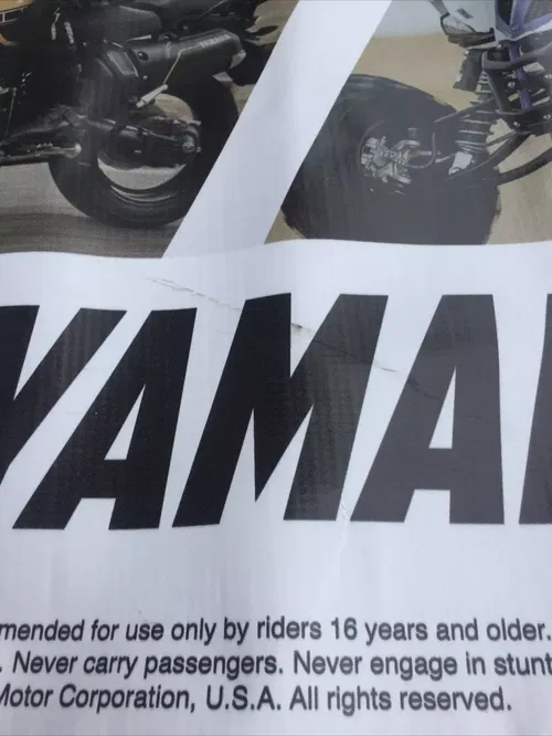 YAMAHA WALL POSTER BANNER JARMANS SPORTCYCLES SIGN PRO MOTORSPORTS DEALER 6X4