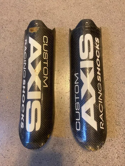 AXIS PRO AIR CARBON FIBER FRONT SHOCK GUARDS COVERS TRX450R LTR450 YFZ450R