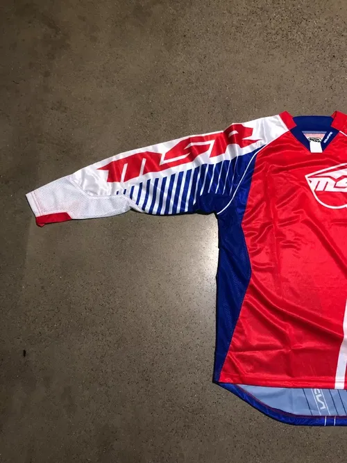 MSR M16 NXT RED NAVY JERSEY ADULT MENS SIZES M L XL MEDIUM LARGE EXTRA LARGE
