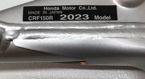 OEM 2023 New Honda 2007-2024 CRF150R CRF150RB Main Frame W/T Chassis CRF 150R