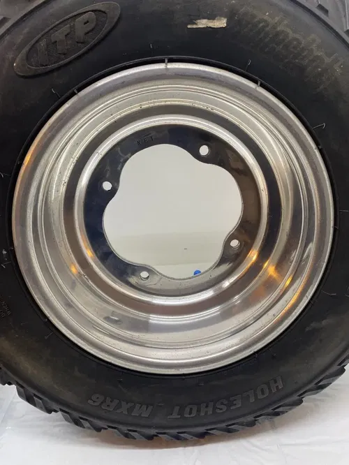 FRONT ITP POLISHED WHEELS 10X5 3/2 HOLESHOT TIRES YAMAHA YFZ450R BANSHEE RAPTOR