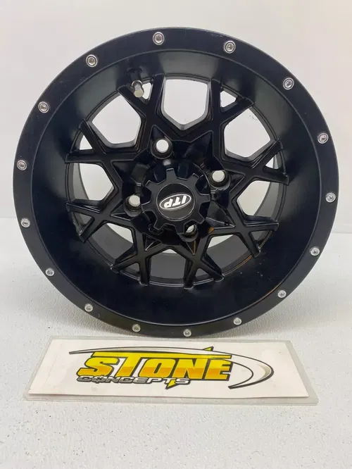 ITP Hurricane Matte Black ATV Wheel Front/Rear 12x7 4/110 (5+2) [12RB110]