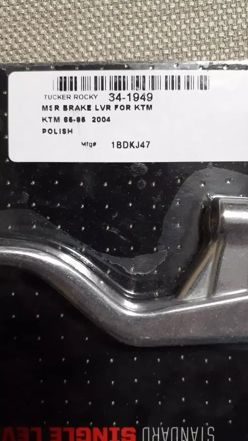MSR POLISHED STANDARD BRAKE LEVER KTM 65 85 SX 2004 04