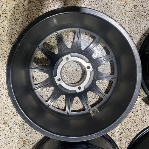 Raceline Alpha Beadlock 17" Wheels Silver (+25mm) Can-Am Maverick X3 Wheel Set B