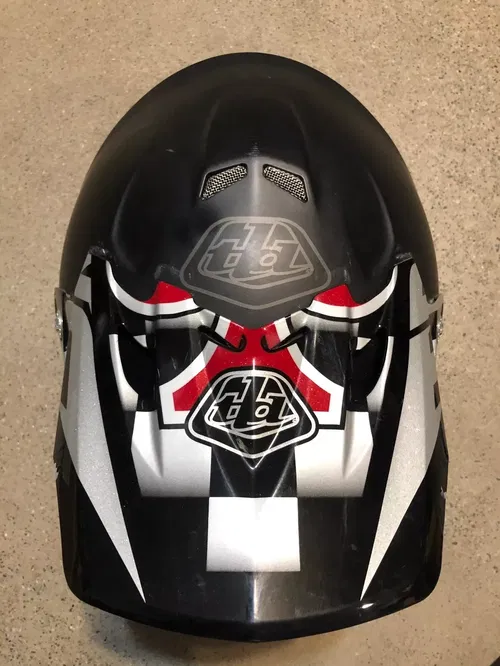 TROY LEE DESIGNS HELMET AIR BLACK MATTE MX MOTOCROSS SIZE EXTRA LARGE XL