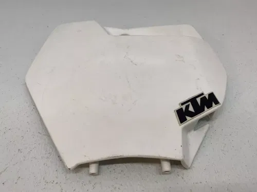 KTM OEM WHITE FRONT REAR NUMBER PLATE PLASTIC 125 150 250 300 350 450 SX SXF XCF