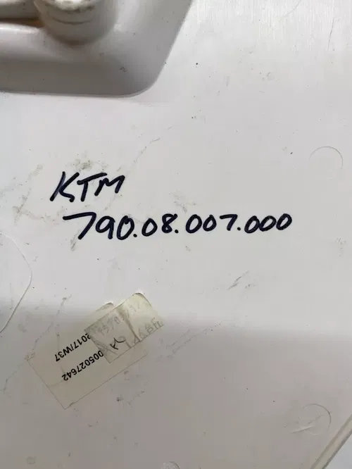 KTM OEM WHITE FRONT REAR NUMBER PLATE PLASTIC 125 150 250 300 350 450 SX SXF XCF