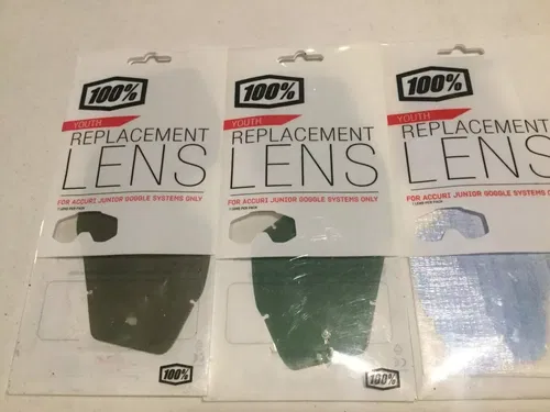 100% 5 YOUTH Goggles Replacement Lenses Lens ACCURI JUNIOR TRX90 LT80