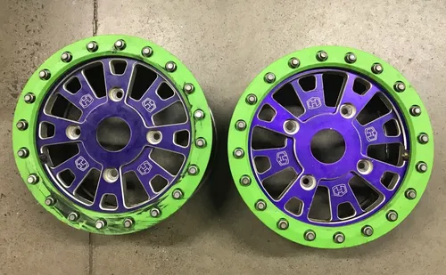 HESS 4-156 Bolt BEADLOCK WHEELS 14X5.5 ZERO OFFSET POLARIS RZR 1000 YXZ1000 DWT
