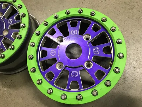 HESS 4-156 Bolt BEADLOCK WHEELS 14X5.5 ZERO OFFSET POLARIS RZR 1000 YXZ1000 DWT
