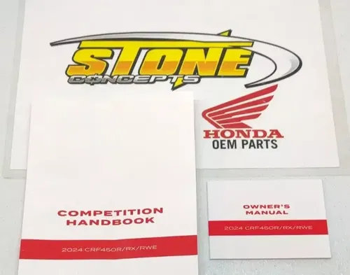 OEM 24 Honda CRF450R Owner's Manual Competition Handbook Book