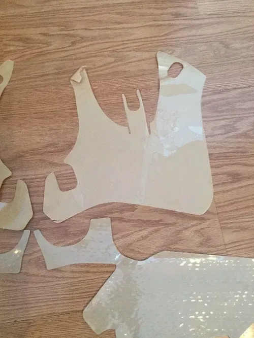N-STYLE PRE-CUT DECALS CLEAR PROTECTOR BACKGROUND YAMAHA YZF250 YZF450 03/04 YZF