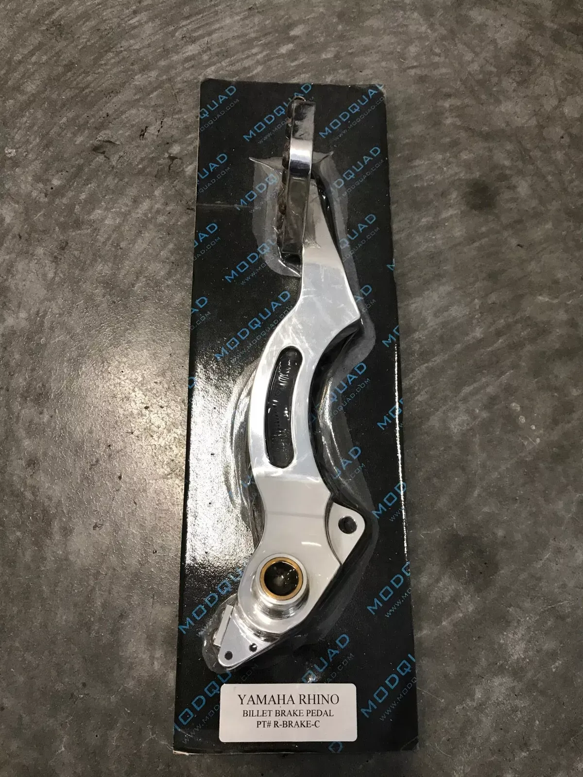 MODQUAD BILLET BRAKE PEDAL YAMAHA RHINO 450 660 700 ALL YEARS ALUMINUM