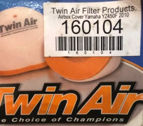 Twin Air AirBox Cover Yamaha YZ450F 10-13 160104 PVC/Rubber 23-0081 716-0104