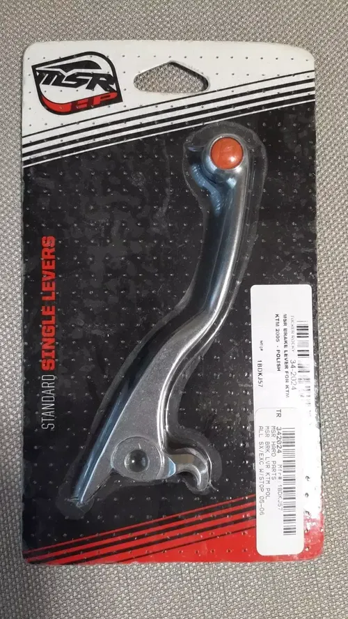 MSR POLISHED STANDARD BRAKE LEVER KTM ALL SX EXC 2005 05